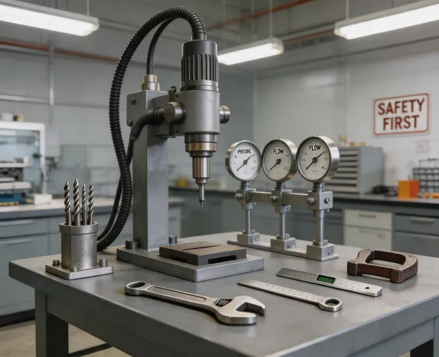 Drilling test bench