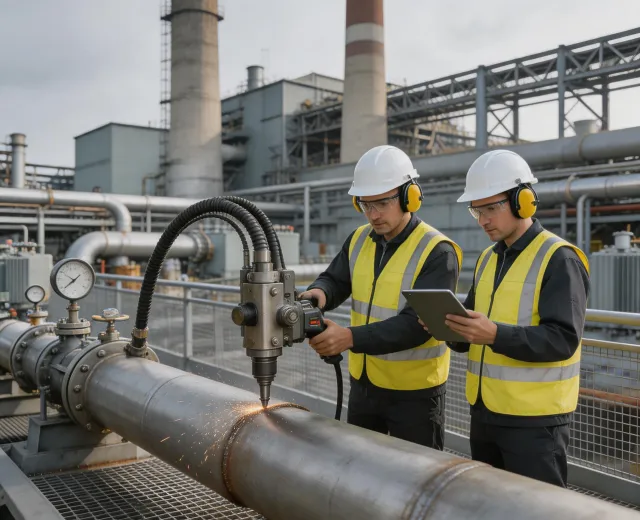 Power plant maintenance drilling application