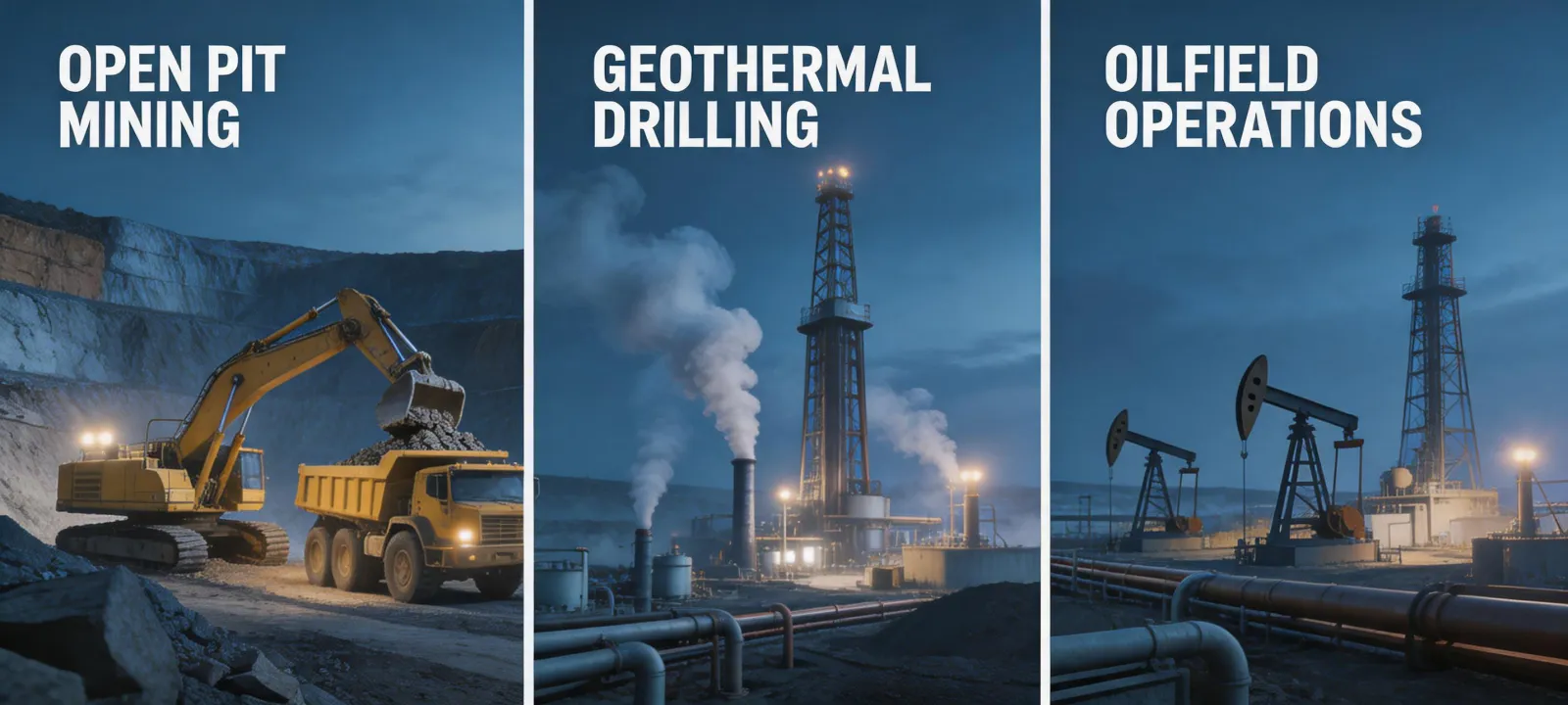 Mining and energy drilling operations