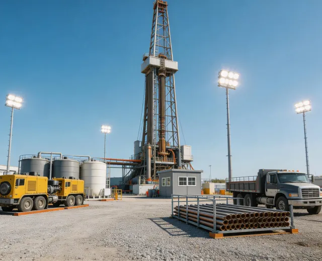 Oil and gas drilling pad